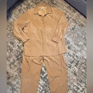 Allison Daley Beige walking pant suit